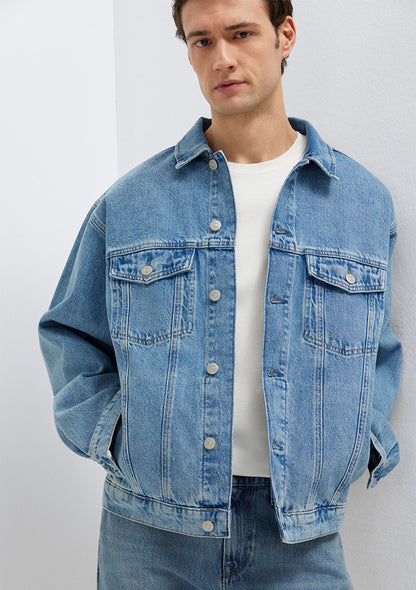 Ryan Dusty Light Blue Denim Jacket