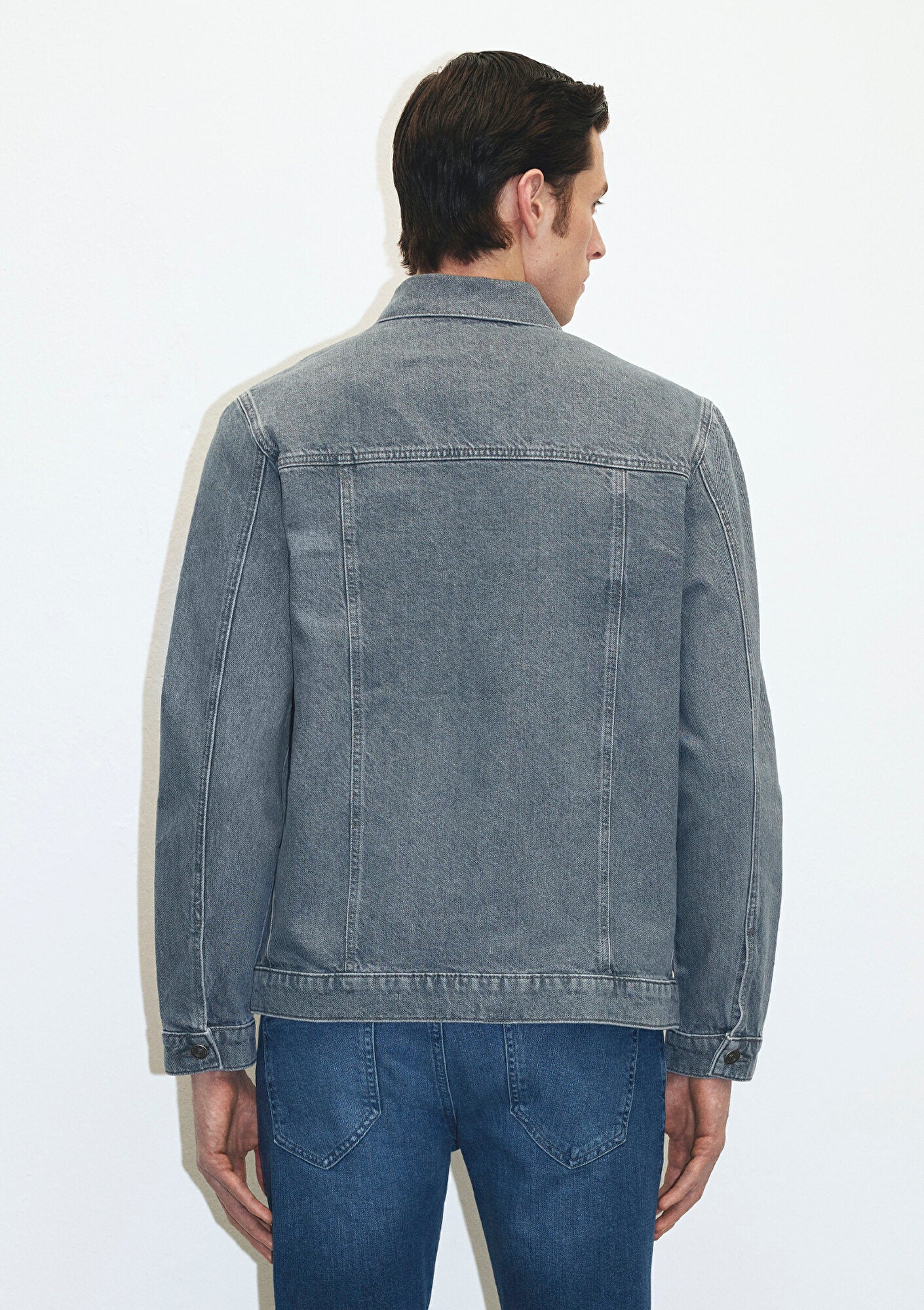 Loran Cloudy Grey Premium Blue Jean Jacket