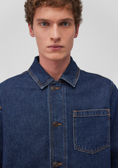 Victor Dark 90s Blue Denim Jean Jacket