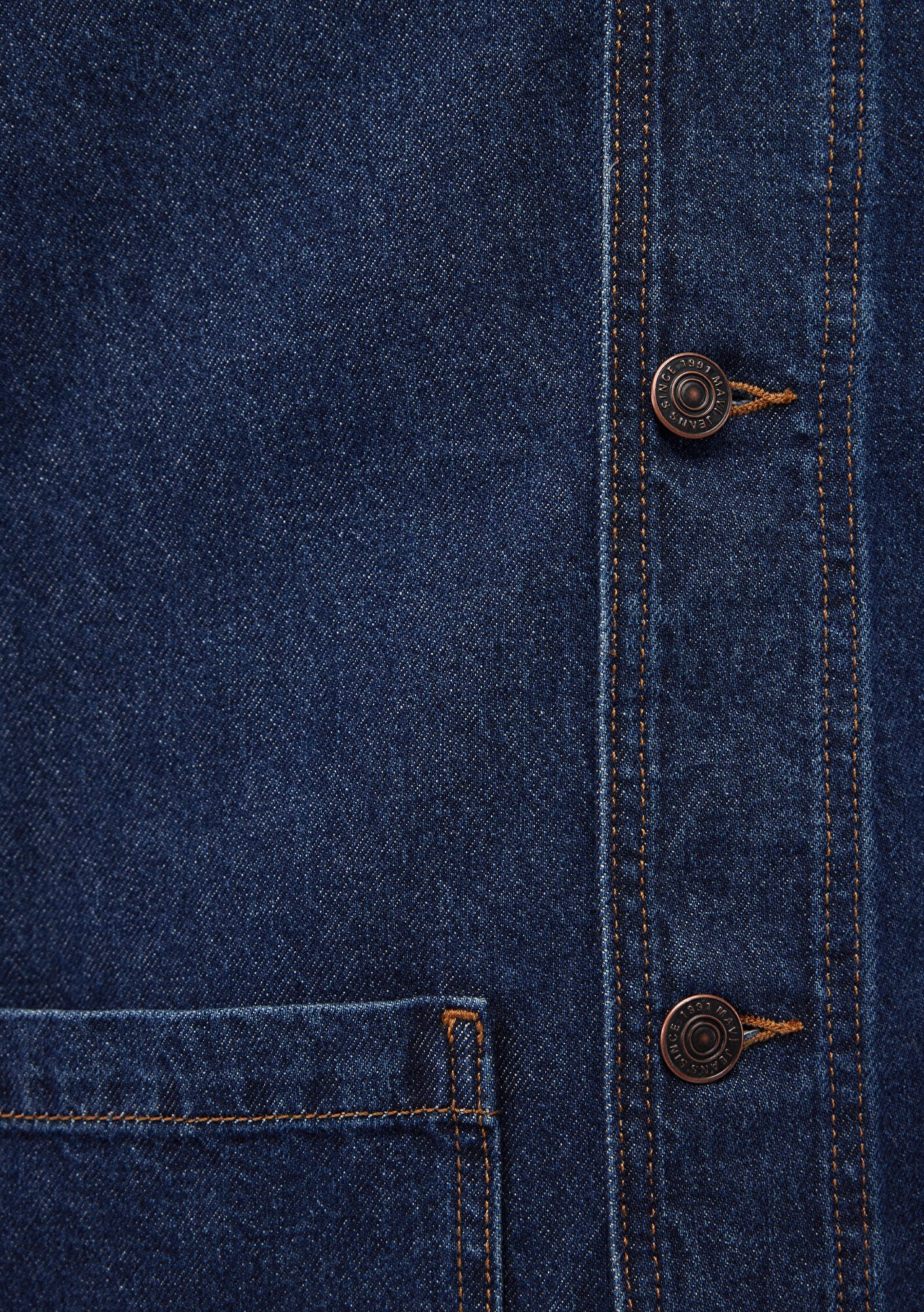 Victor Dark 90s Blue Denim Jean Jacket
