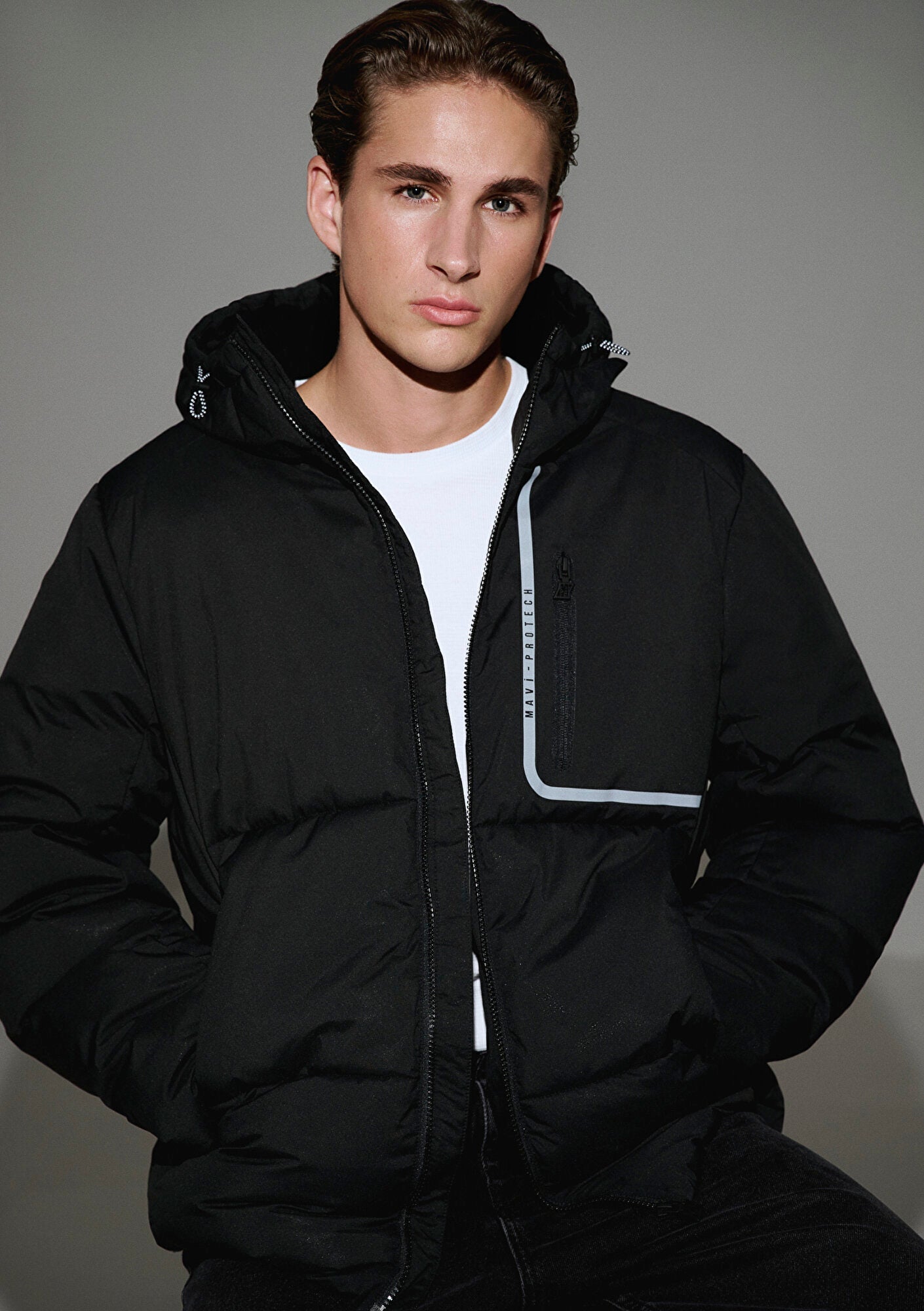 Hooded Black Jacket