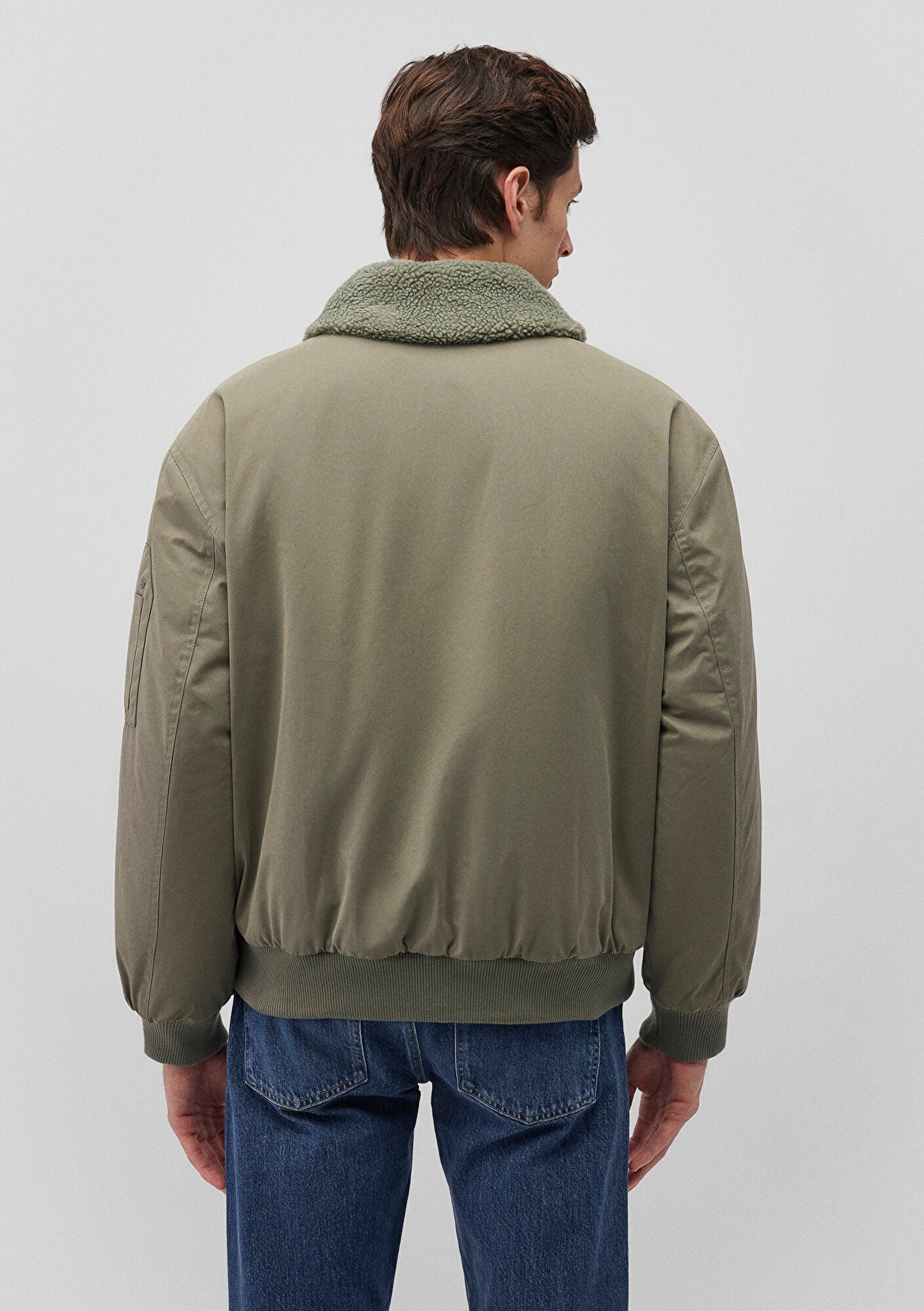 High Collar Green Jacket