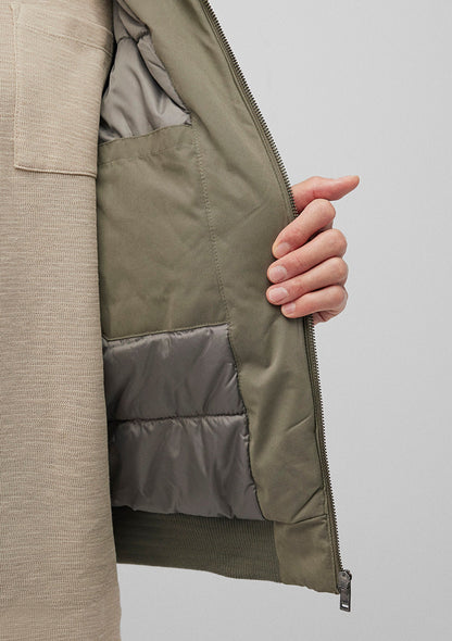 High Collar Green Jacket