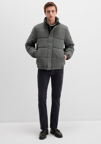 High Collar Green Jacket