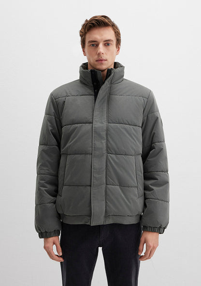 High Collar Green Jacket