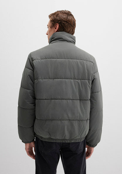 High Collar Green Jacket
