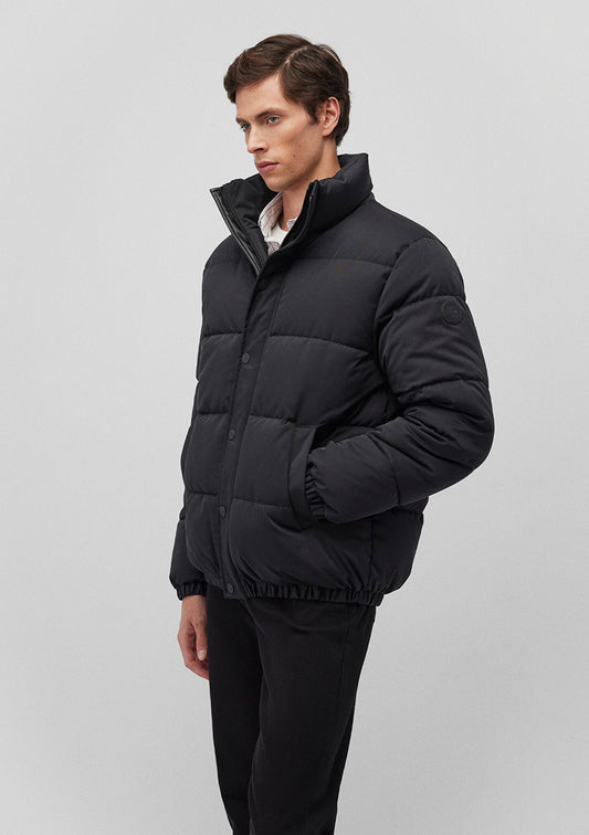 High Collar Black Jacket