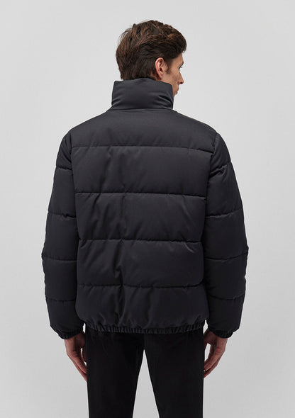 High Collar Black Jacket