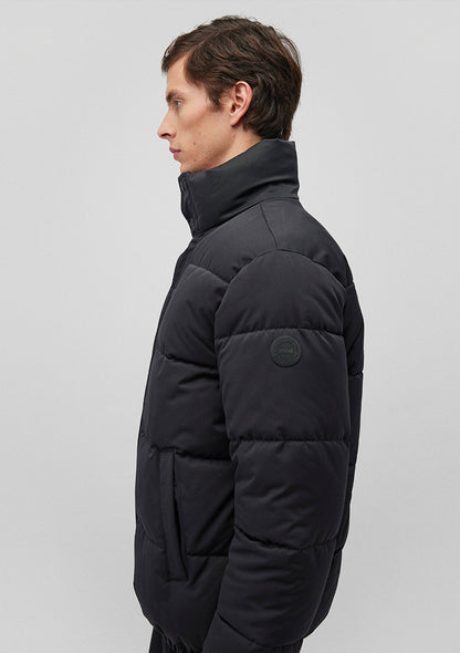 High Collar Black Jacket