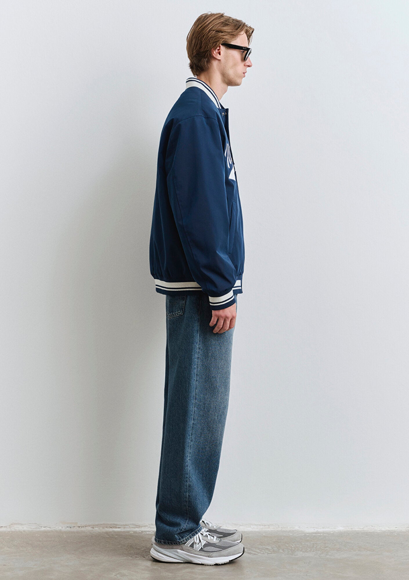 Mavi Jean Printed Navy College Jacket