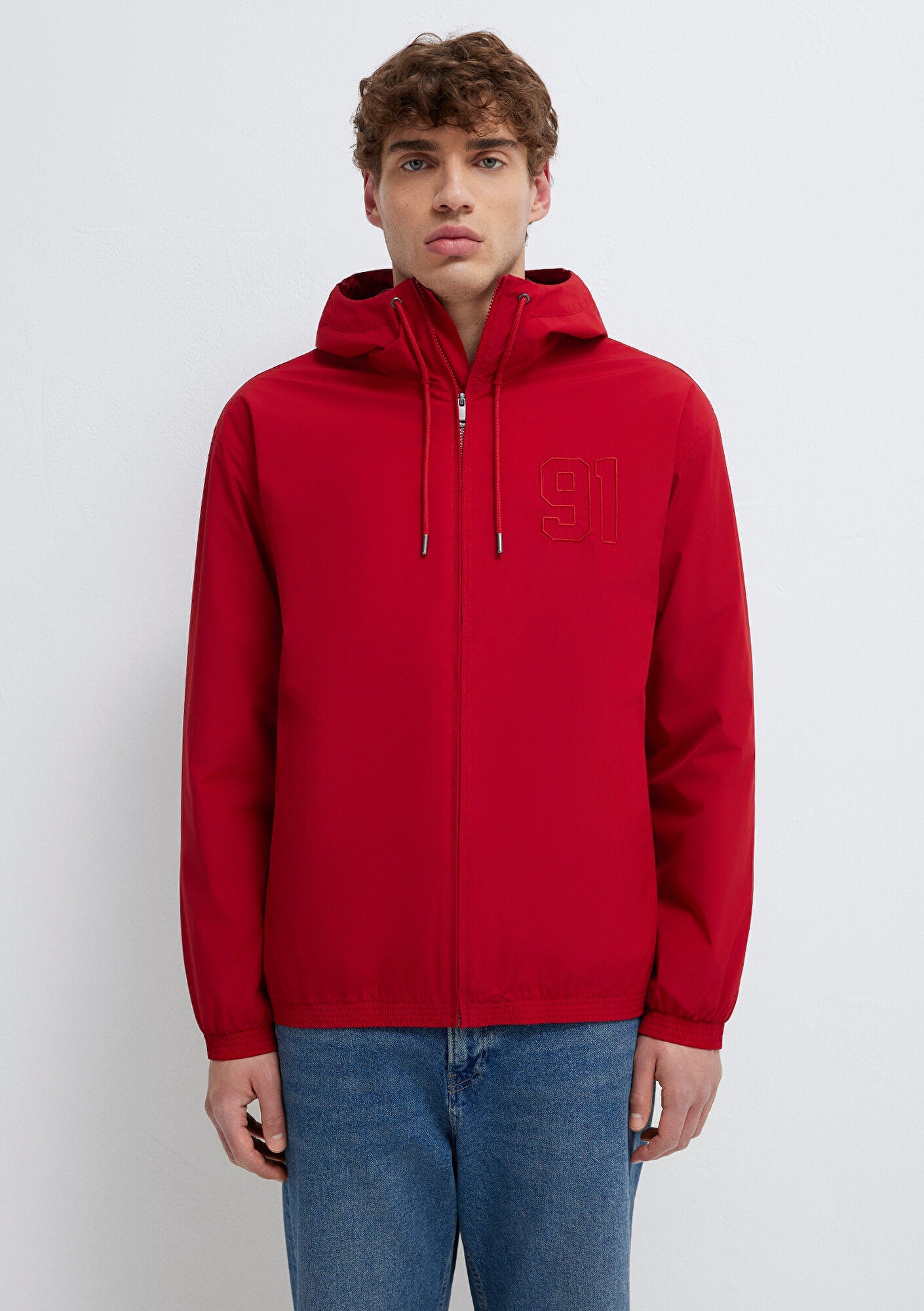 MVJNS Printed Red Jacket