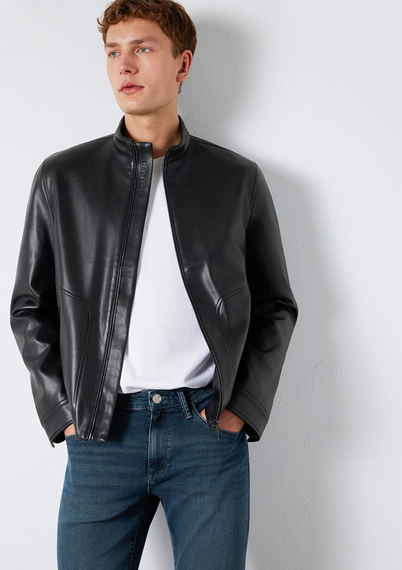 Black Faux Leather Jacket
