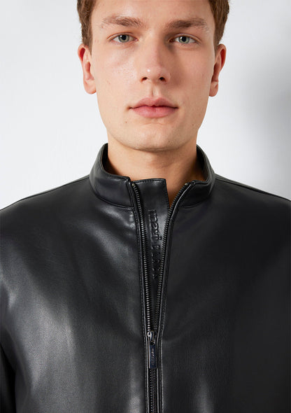 Black Faux Leather Jacket