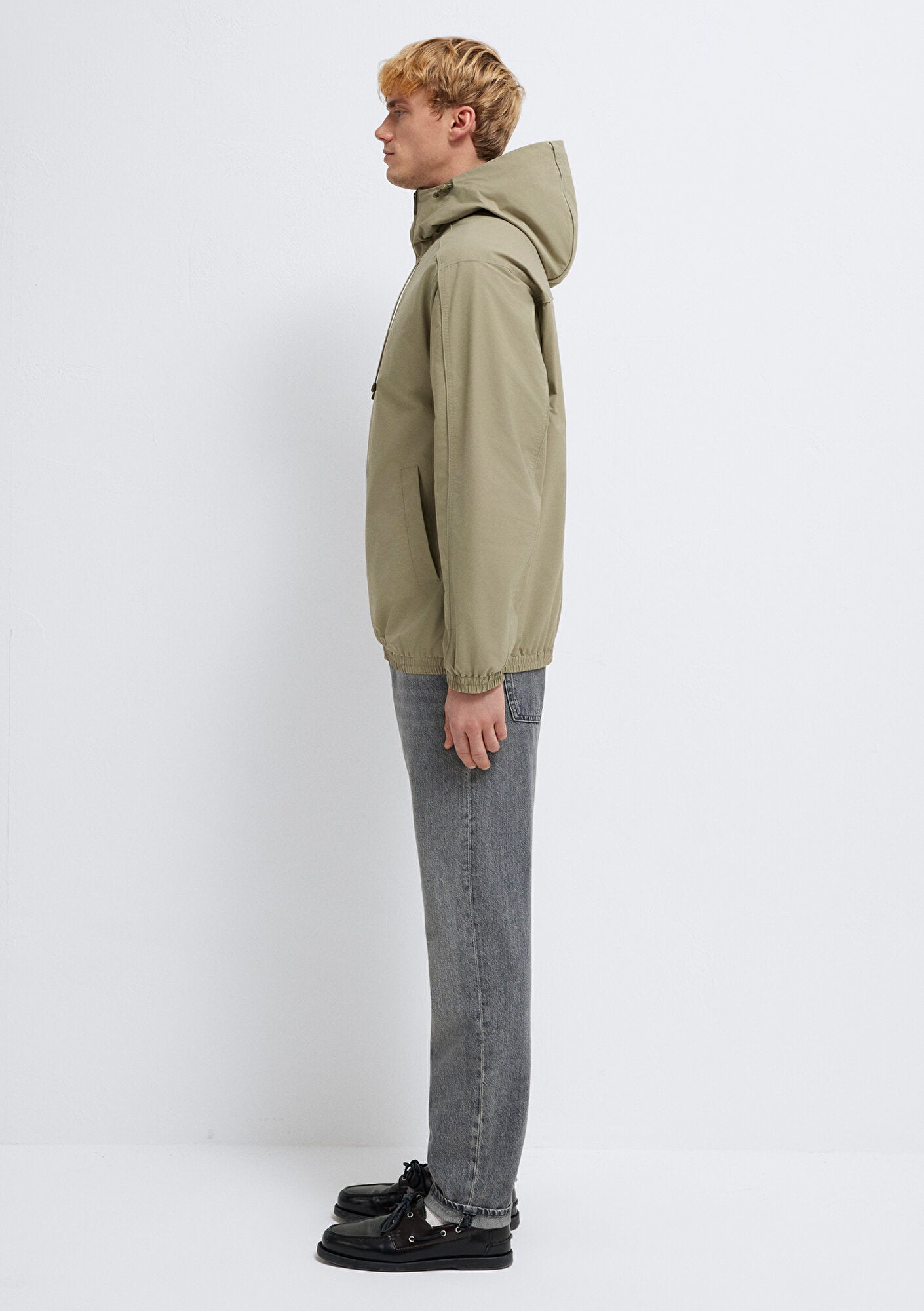 Hooded Beige Jacket