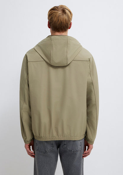 Hooded Beige Jacket