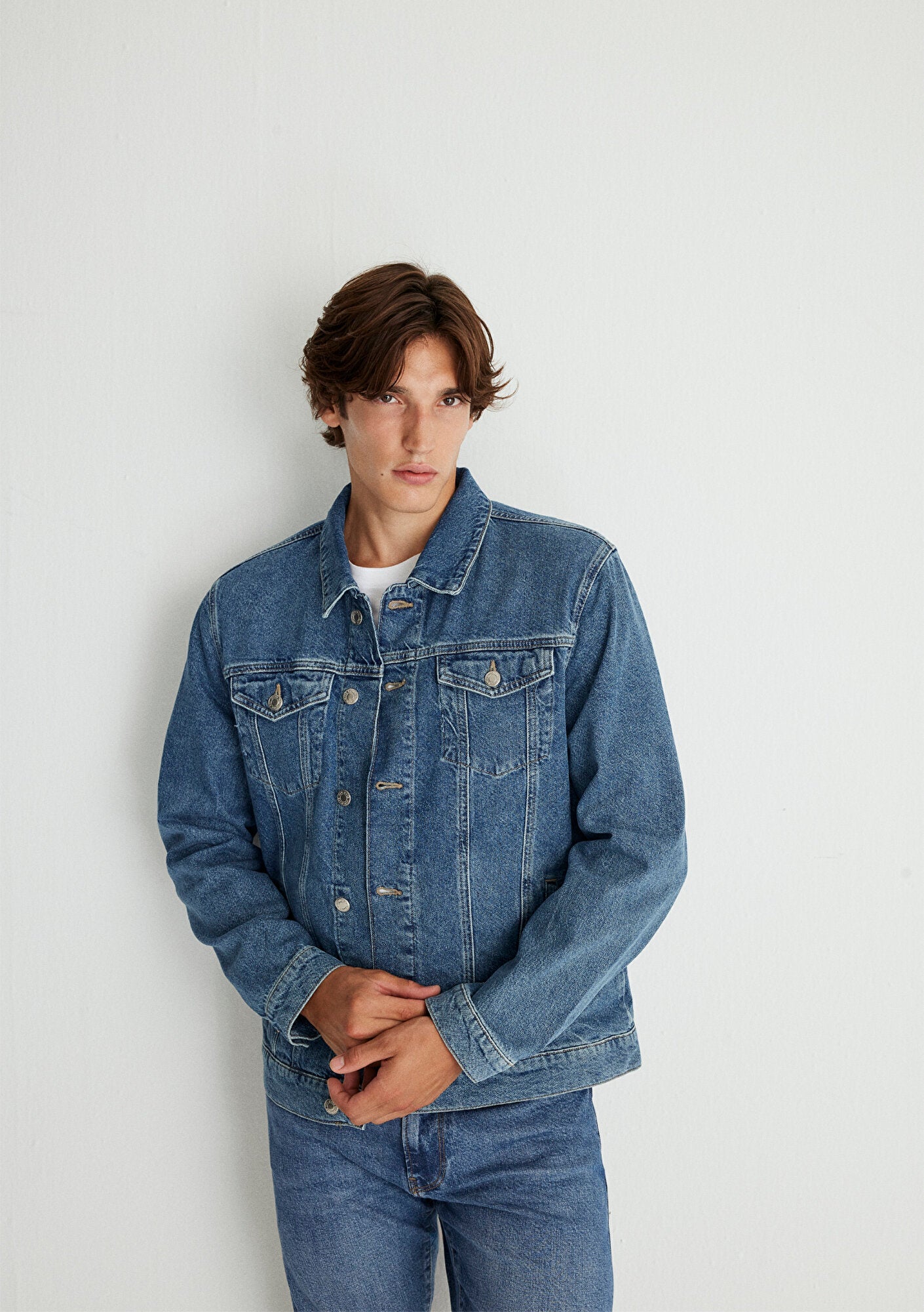 Frank Used Blue Denim  Jean Jacket