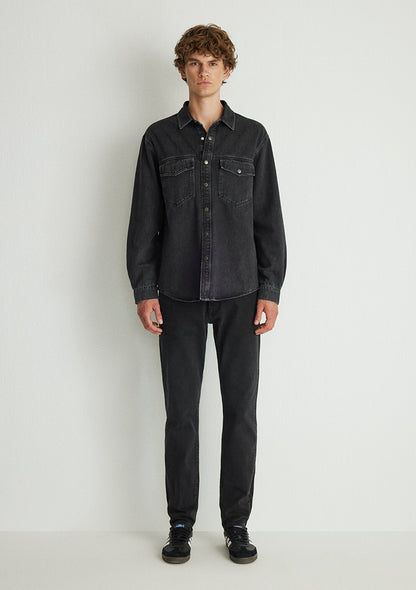 Ross Smoke Denim Jean Shirt