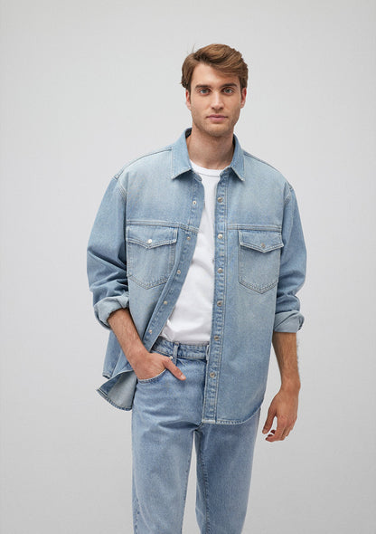 Ross Light 90s Denim Jean Shirt