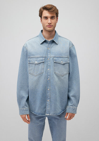 Ross Light 90s Denim Jean Shirt