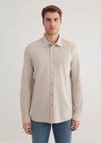 Bej Örme Gömlek