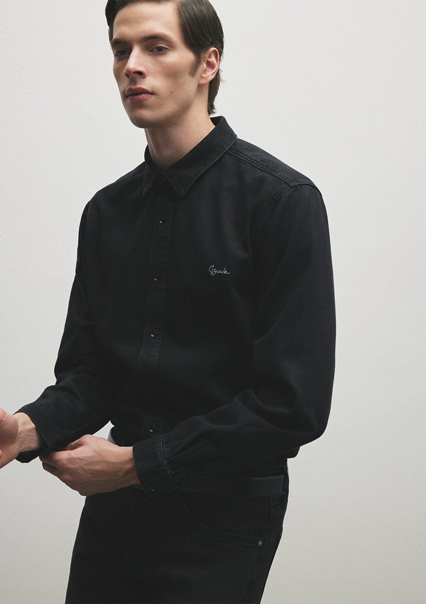Roy Deep Smoke Lux Black Nights Jean Shirt