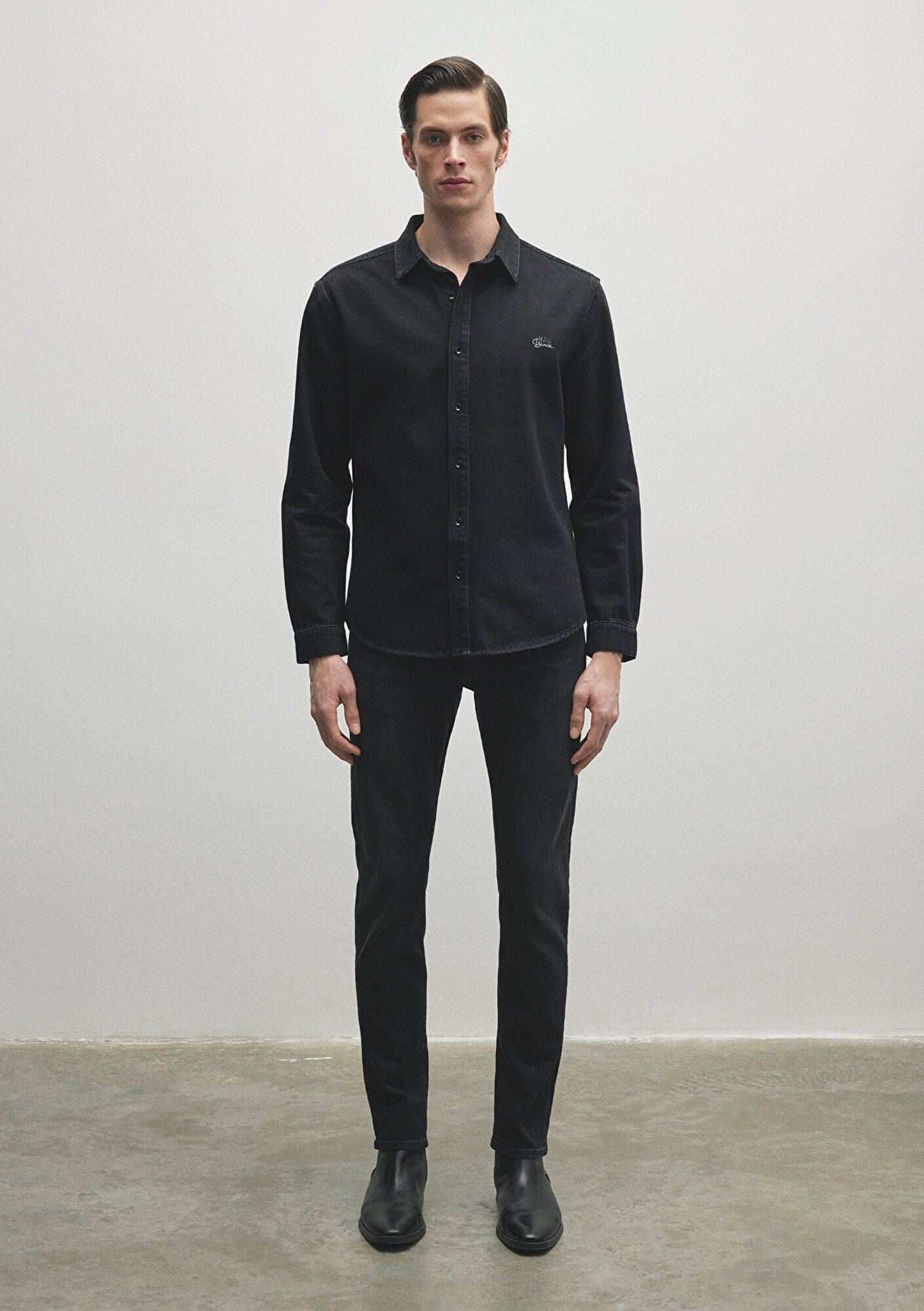 Roy Deep Smoke Lux Black Nights Jean Shirt