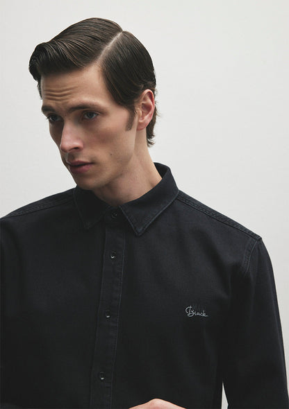 Roy Deep Smoke Lux Black Nights Jean Shirt