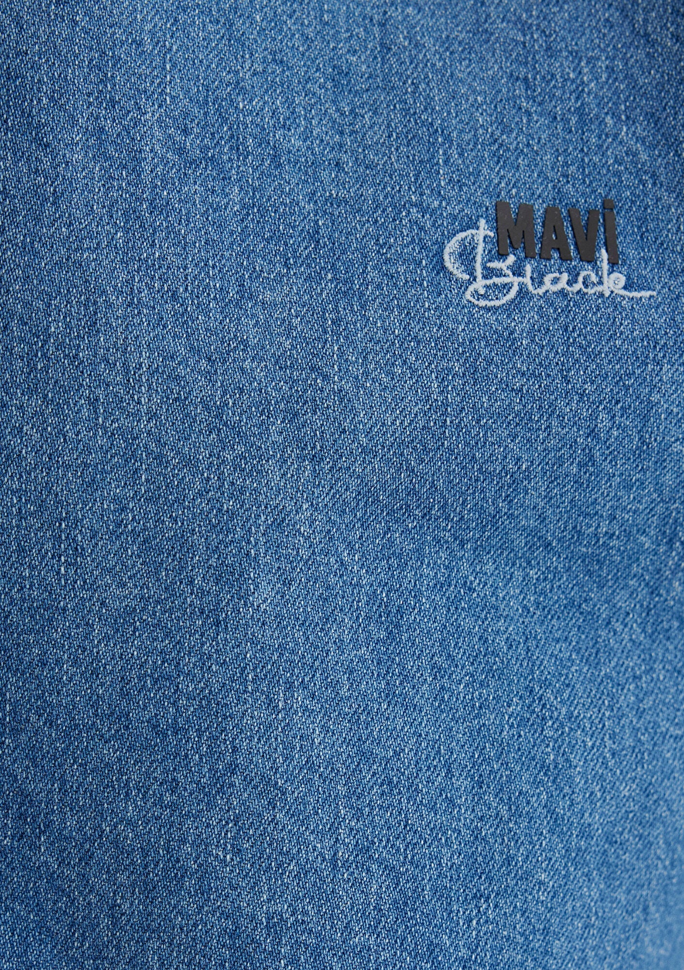 Roy Vintage Blue Lux Black Jean Shirt