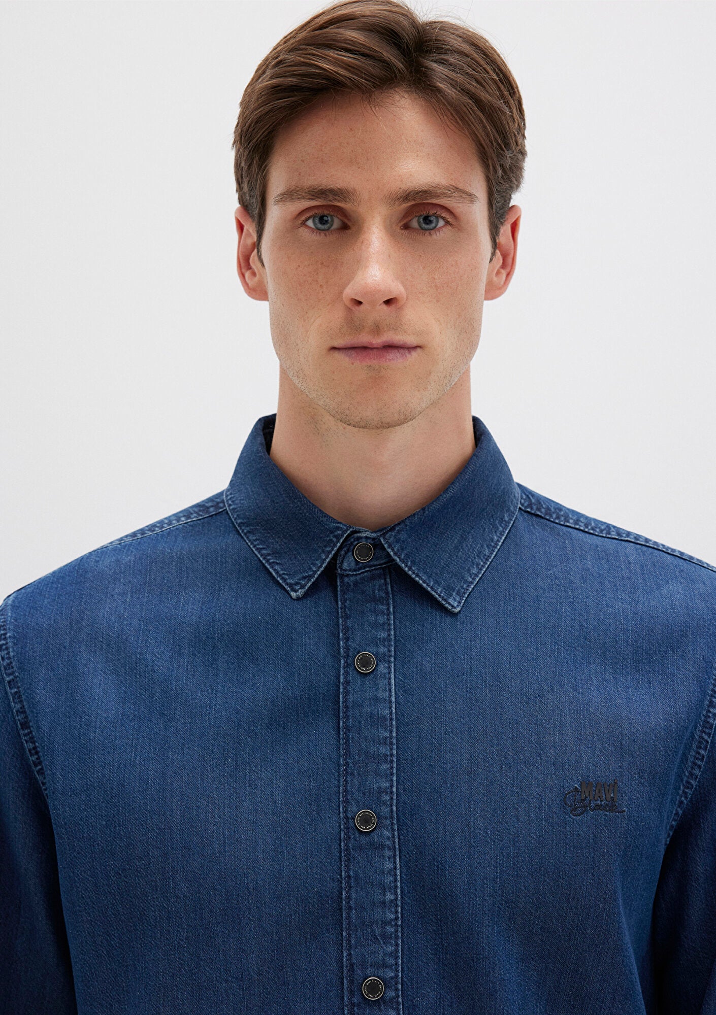 Roy Dark Indigo Lux Black Jean Shirt