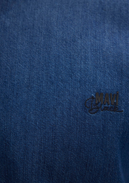 Roy Dark Indigo Lux Black Jean Shirt