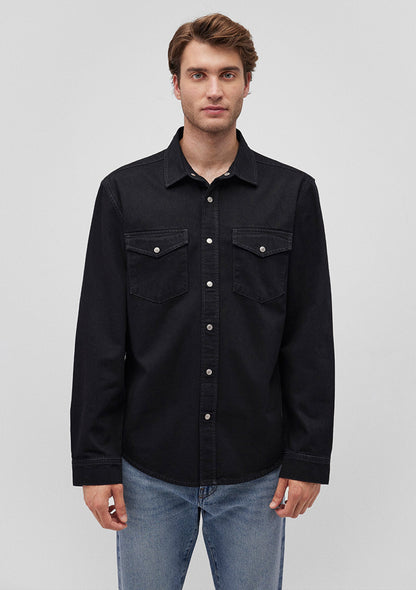 Ted Deep Smoke Denim Jean Shirt