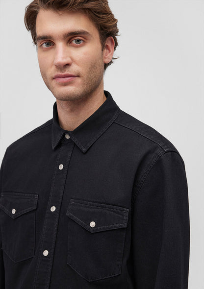 Ted Deep Smoke Denim Jean Shirt