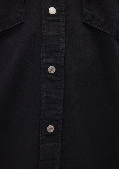 Ted Deep Smoke Denim Jean Shirt