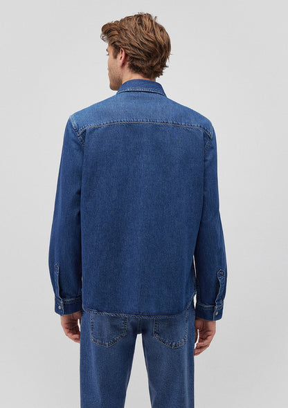 Ted Dark Brushed Denim Jean Shirt