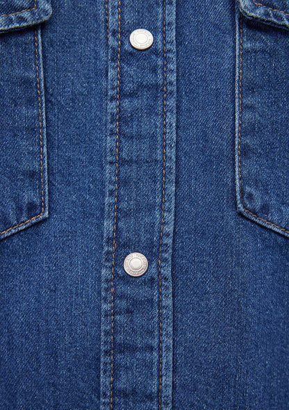 Ted Dark Brushed Denim Jean Shirt