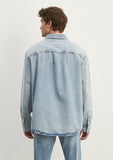 Dillon Faded Blue Denim Jean Shirt