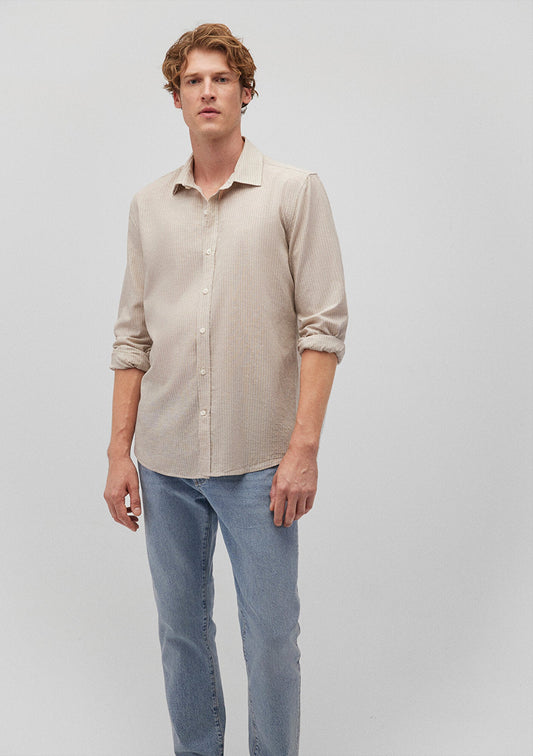 Striped Beige Shirt