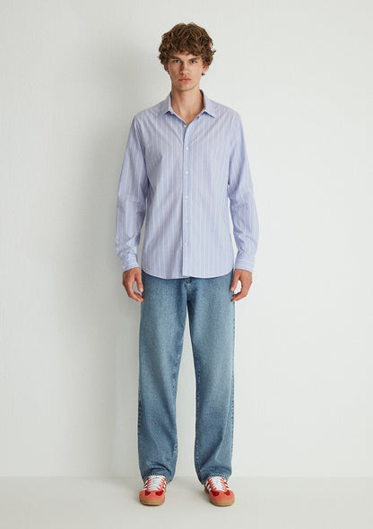 Striped Purple Shirt