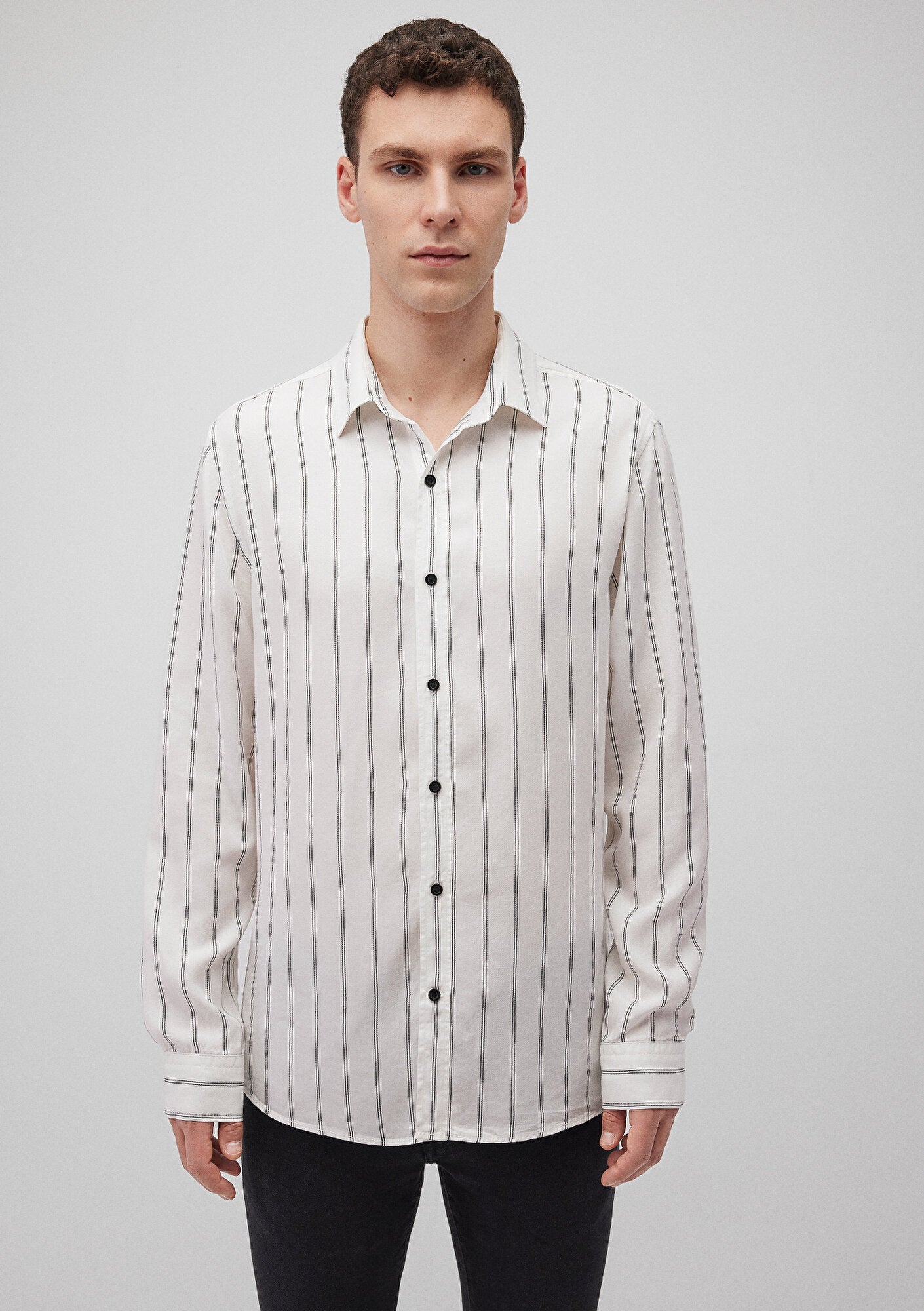 Striped Tencel Shirt