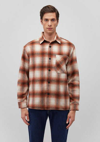 Brown Checkered Shirt