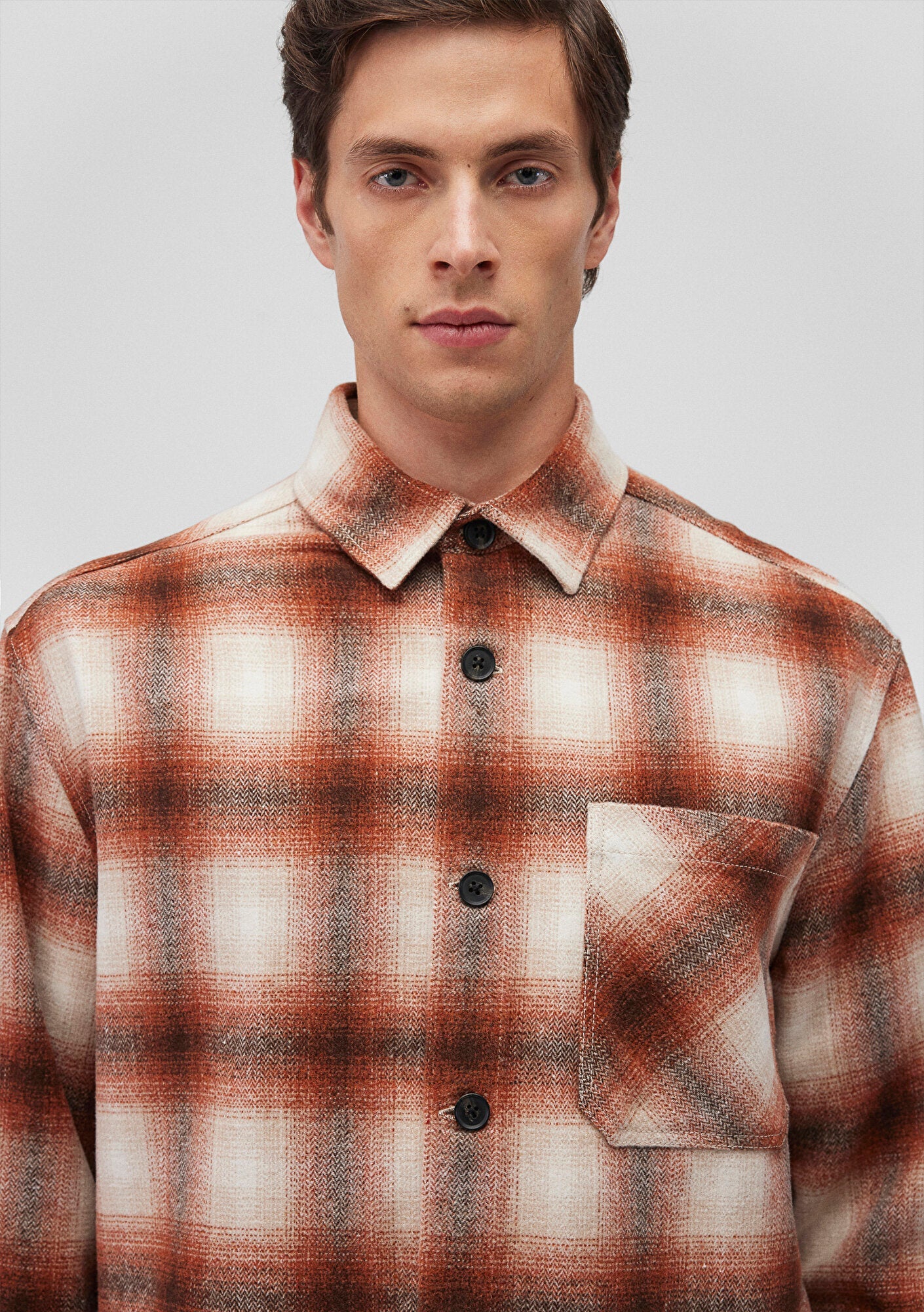 Brown Checkered Shirt