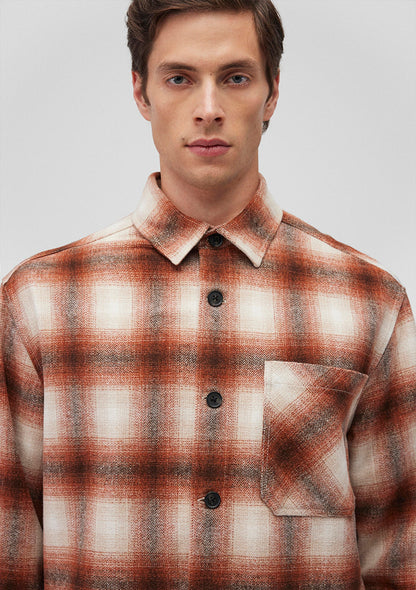 Brown Checkered Shirt