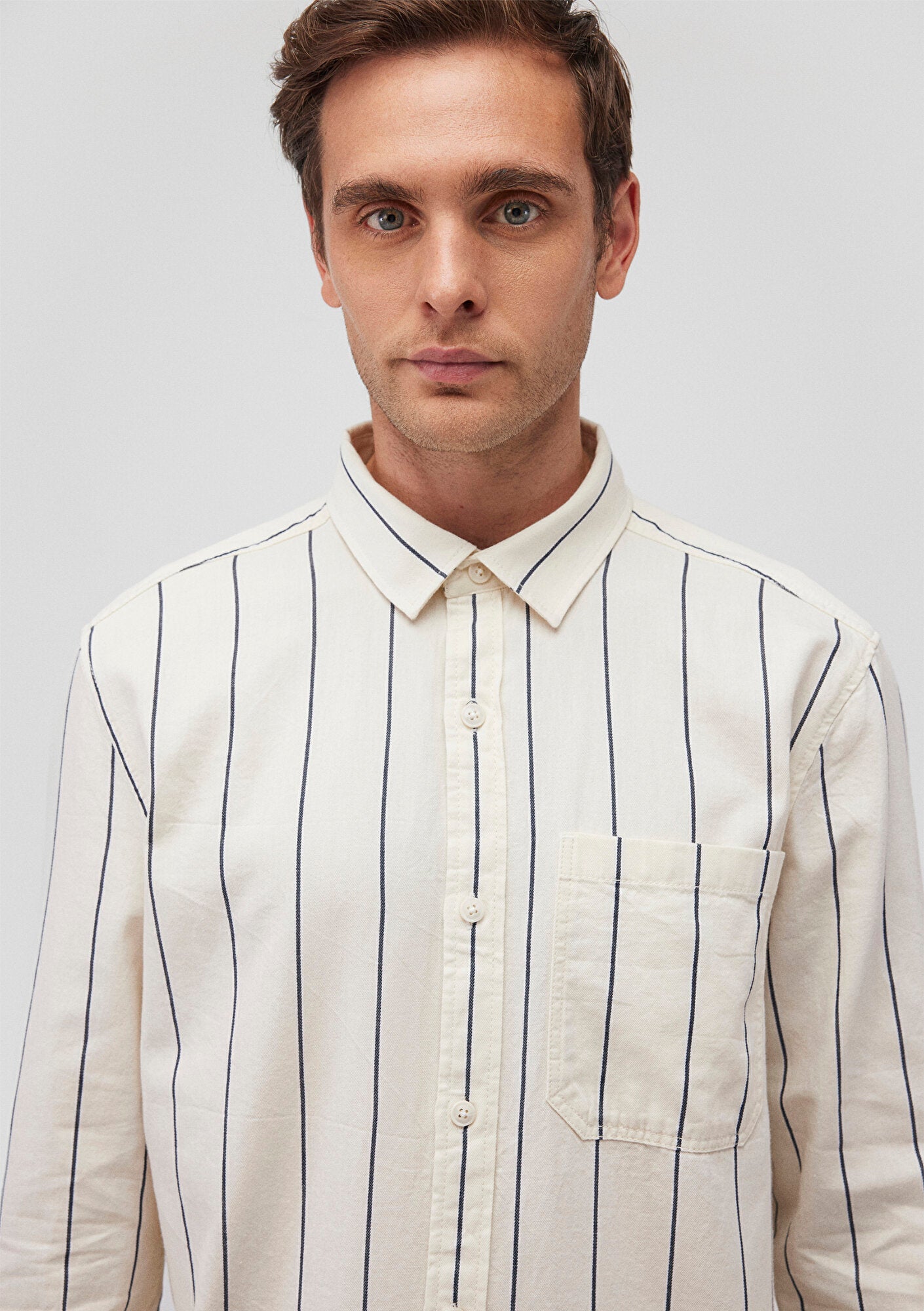 Navy Striped Shirt