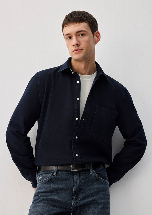 Navy Denim Shirt