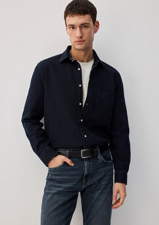 Navy Denim Shirt