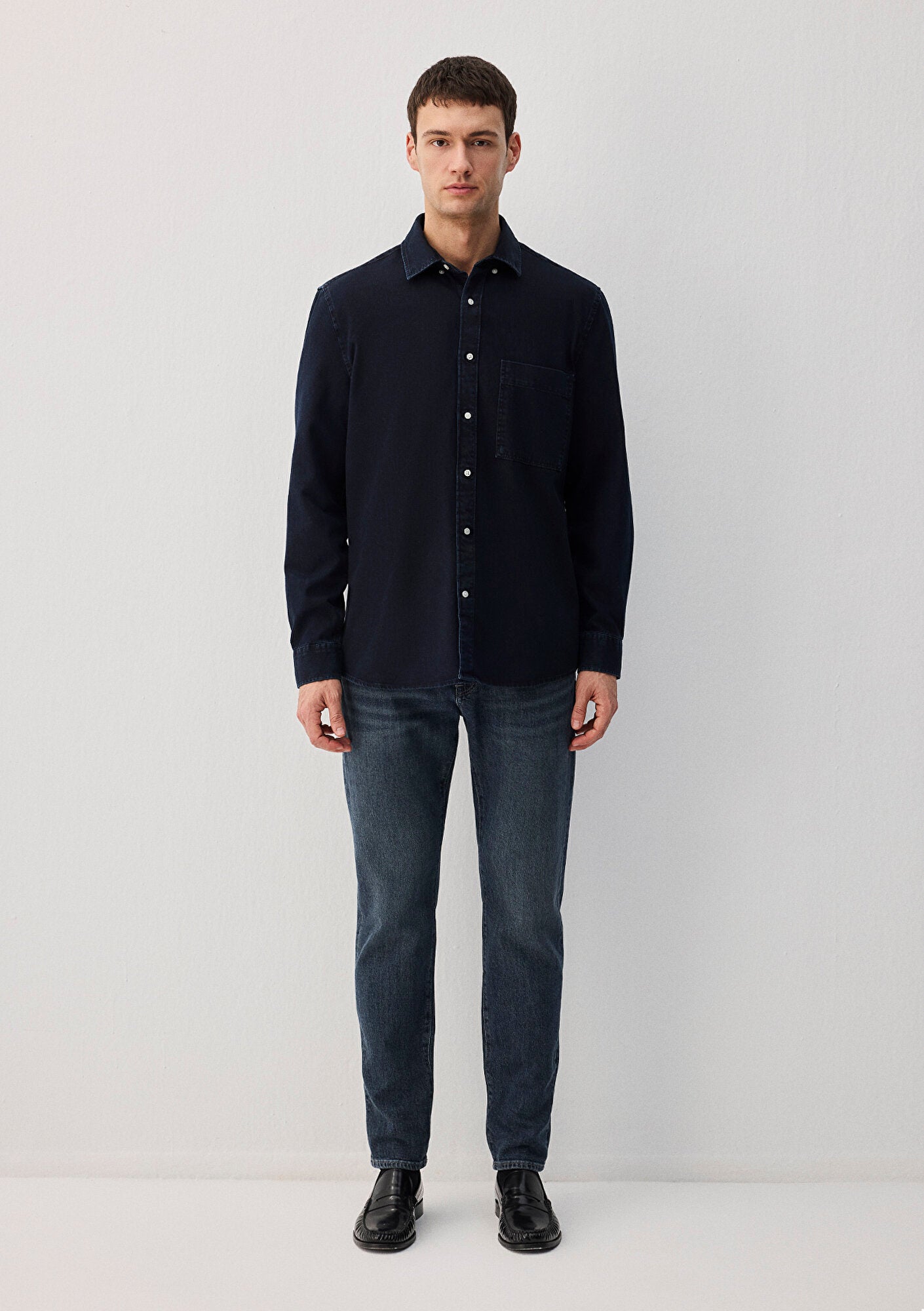 Navy Denim Shirt