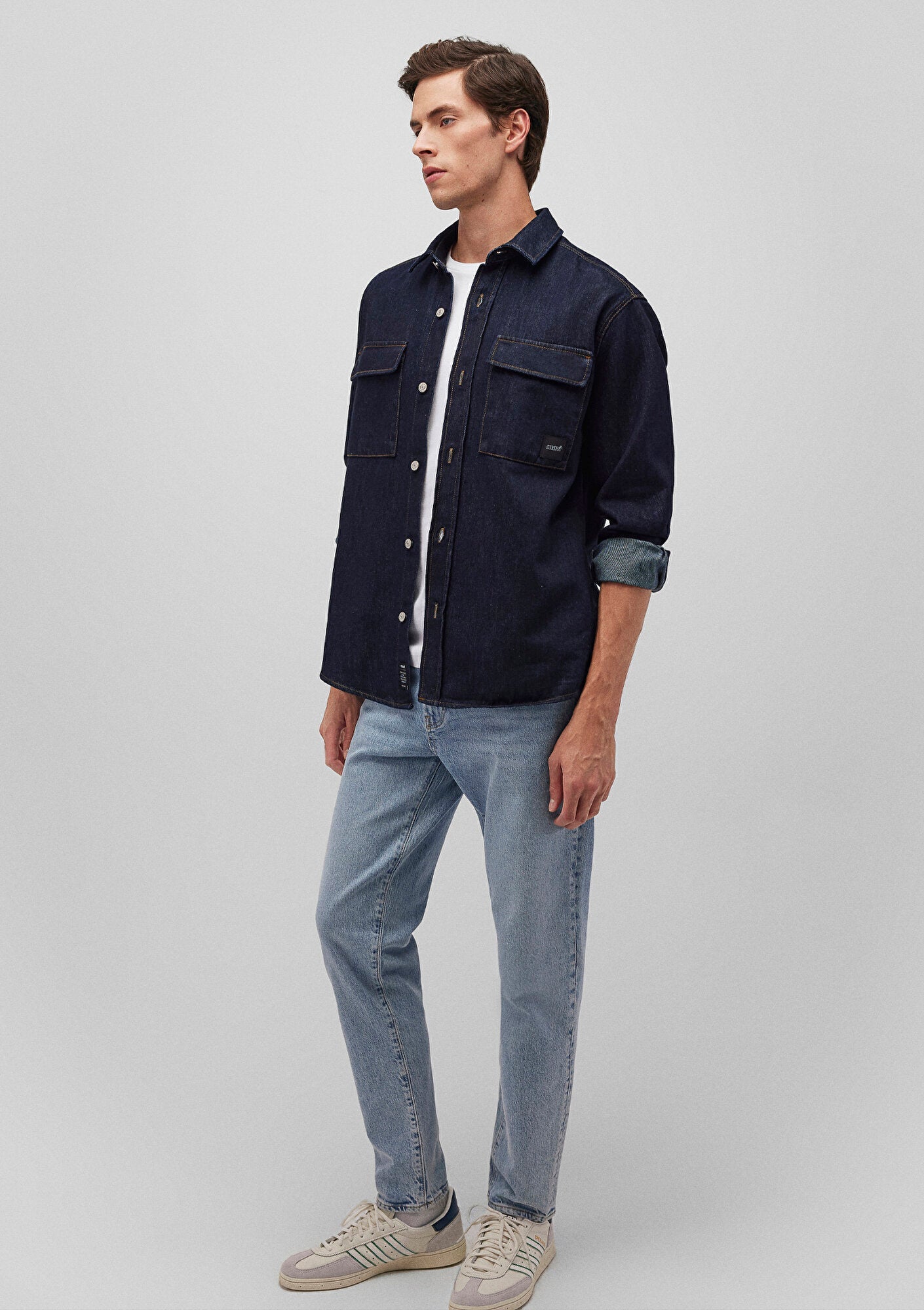 Navy Denim Shirt