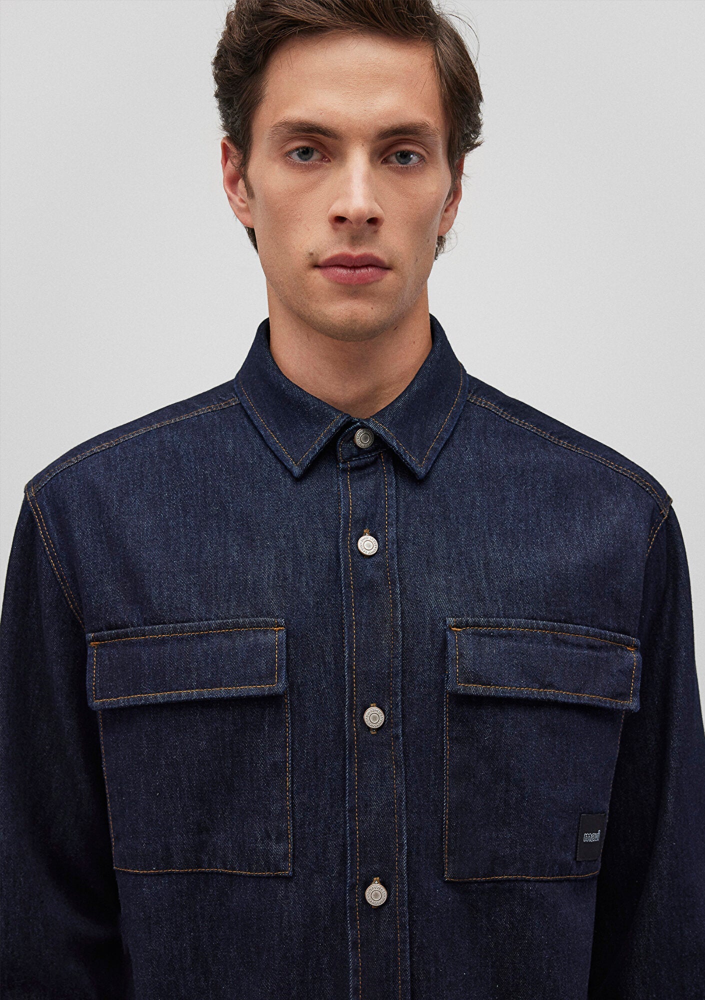 Navy Denim Shirt