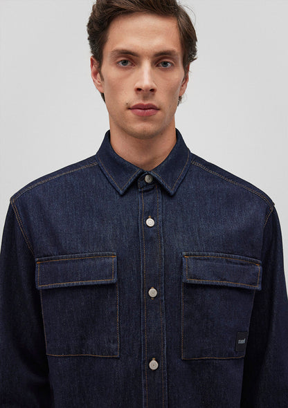 Navy Denim Shirt