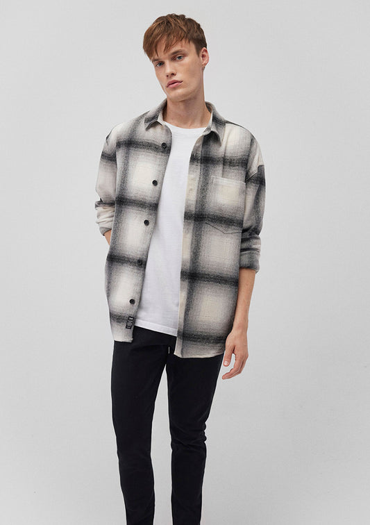 Beige Checkered Shirt